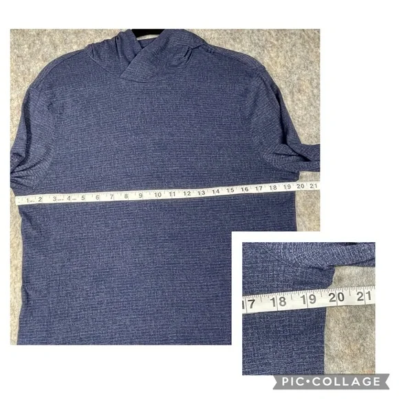 Lululemon Men’s Blue Pullover Lightweight Long Sleeve Hooded Top - Picture 14 of 14